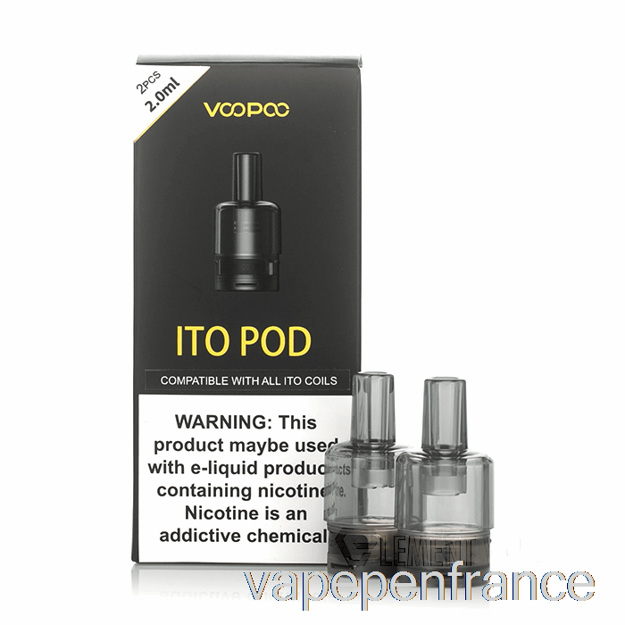 Voopoo Ito Dosettes De Remplacement 2ml Ito Pods Stylo Vape